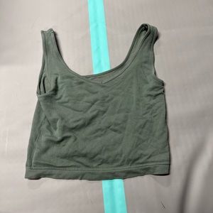 Green cropped tank!